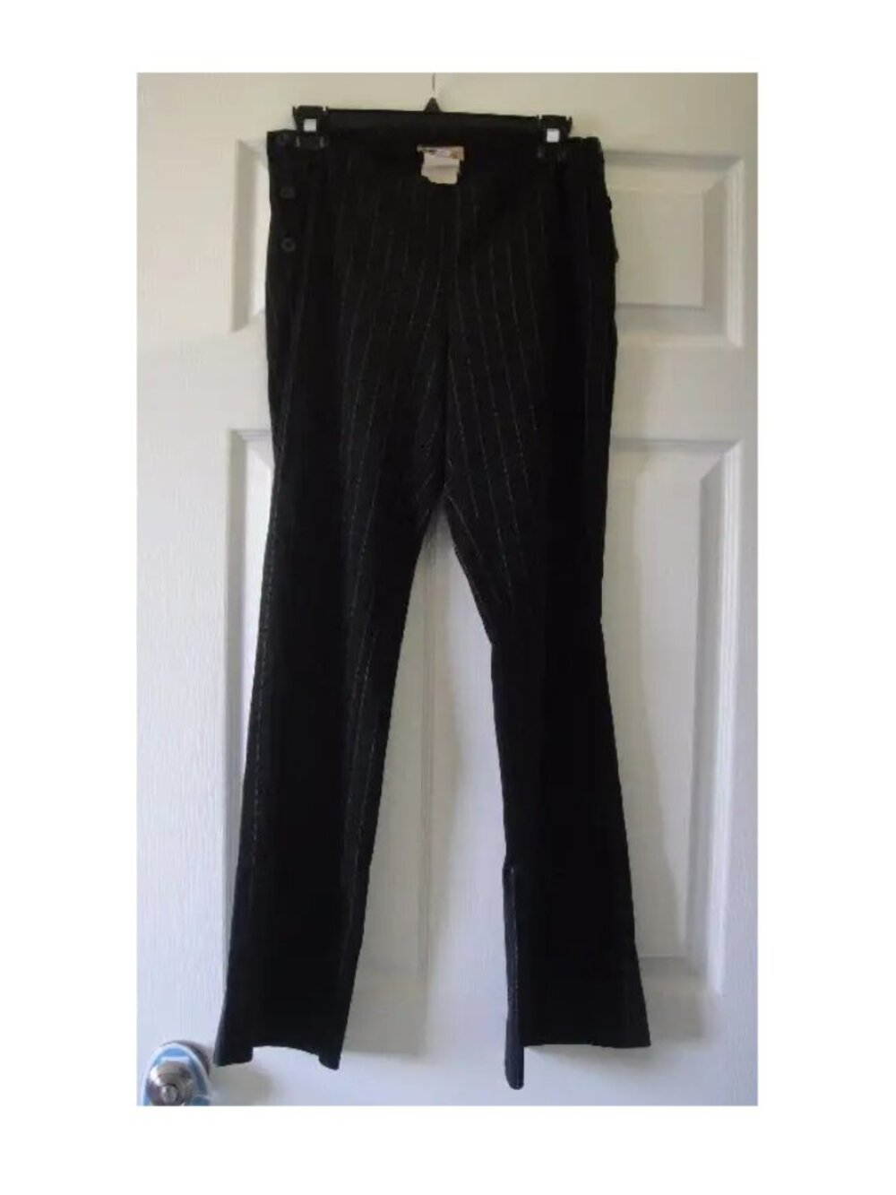 Maternity Tummi Dress Pants ~ Black Stripe ~ XS/TP